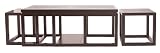 Pinzon Ellington 3 Piece Set Wood Coffee, Java