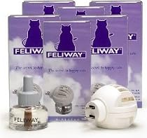 6 PACK Feliway Electric Diffuser (288 mL)