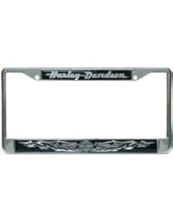 HARLEY-DAVIDSON MOTORCYCLES SILVER CHROME AUTO TAG FRAME