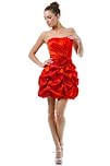 Strapless Flower Pick-up Formal Bridesmaid Prom Dress 2689