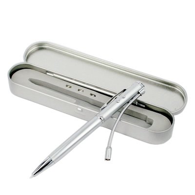 Executive All-in-One Pen w/ Stylus, Laser Pointer, & Flashlight