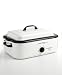 Kitchen & Housewares : Hamilton Beach 32182 18-Quart Roaster Oven with Buffet Pans, White