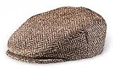 Donegal Herringbone Tweed Caps - Brown