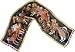 Native Horses Black Silk Scarf with Sequins by Laurel Burch