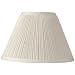 White Mushroom Pleated Lamp Shade 5x11x7.5 (Clip-On)