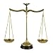Brass Balance Enamel Flower Scales of Justice Lawyer Gift