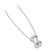 Bark Avenue Jewelers-1/4 Carat Diamond Bone Solitare Pendant 14 Karat White Gold