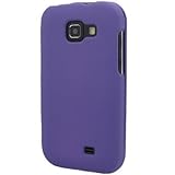 Hard Snap-on Sleeve Shield PURPLE RUBBERIZED Faceplate Cover Case for SAMSU ....