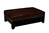 Sam's Black Cocktail Storage Ottoman (black) (48h X 31.9w X 15.8d)