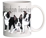 Boston Terrier Puppies Ceramic Coffee Mug - 11 oz.