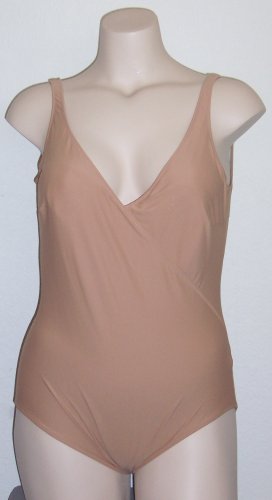 Gottex Silver Surplice Swimsuit Taupe