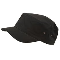 Trendy Military Fitted Cap- Black