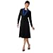 Collections Etc  Versatile Black A Line Long Sleeve Dress