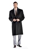 Men's Knee Length Cashmere Blend Overcoat