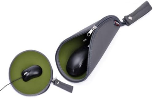 Outdoor Travel Circle Mouse Pad Digital Accessories Storage Bag.