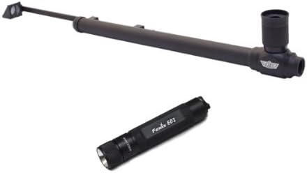 UZI UZI-PERISCOPE Periscope Scope w/ Fenix E01 Compact Keychain LED Flashlight (Black)