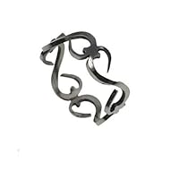 316L Stainless Steel Scroll Ring Width:7mm, Sizes:5.0-12.0