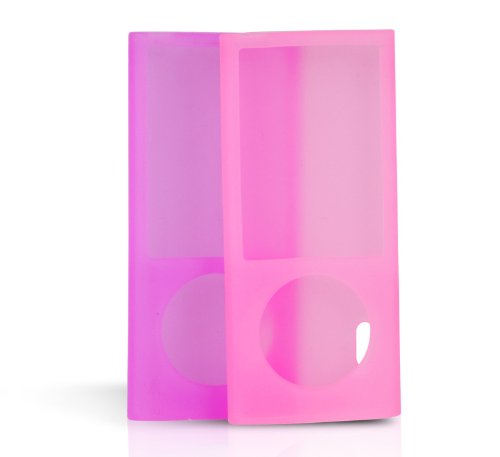 Canyon Silikon-Schutzh&uuml;lle pink/violett f&uuml;r iPod Nano 5G (Doppelpack)