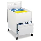 Safco 5365GR - Locking Mobile Tub File With Drawer, Legal Size, 20w x 26d x 28h, Gray