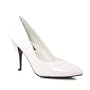 VANITY 420 4" Classic Pump, White Patent-Size 10