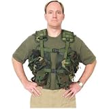 Woodland Camouflage Tactical Load Bearing Vest - One Size Fits Most