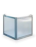 AKW Portable Shower Screen, 2 Panels, 25 1/2 x 25 1/2