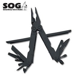 SOG Specialty Knives & Tools B63-N  EOD PowerLock with V-Cutter, Black Oxide