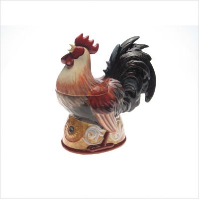 Certified International Golden Rooster 3-D Cookie Jar