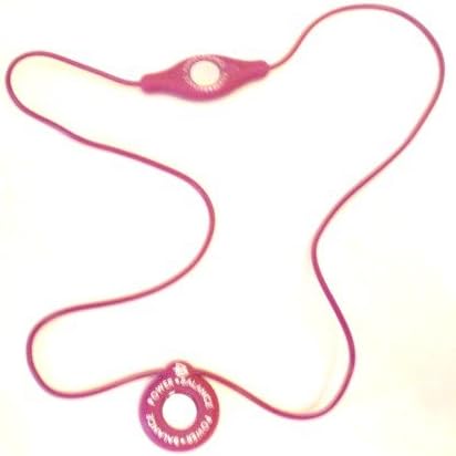 Power Silicone Energy Balance Necklace Pendant Purple with White Lettering