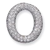 Sterling Silver CZ Slide Pendant