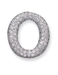 Sterling Silver CZ Slide Pendant