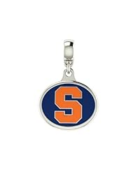 Syracuse Orange College Drop Bead Fits Most European Style Bracelets Including Chamilia, Kera Troll and More. Officially Licensed, High Quality Bead in Stock for Fast Shipping