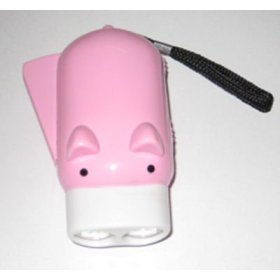 Childrens Toyshop   : The brilliant pink dynamo pig torch