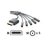 Belkin Component Gaming Cable for Xbox 360 - Game console audio / video cable - component video / audio - Xbox 360 AV connector (M) - RCA (M) - 8 ft