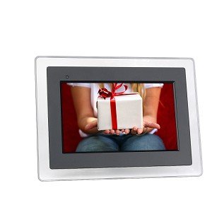 Digital Living 7â?TMâ?TM DPF-7705TT 128MB Widescreen 800x480 Digital Photo Frame & MP3 Player w/Extra Frame