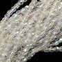 Czech Fire Polish Glass Beads 4mm Round Crystal AB (50)