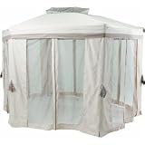 Pacific Casual - JGZ 5JGZ0120219 12' Portable diagonal Hexagon Pop-Up Gazebo