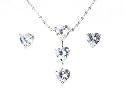 Accessories By Park Lane. S2559F, Diamante Necklace And Earring Set With Crystal Stones