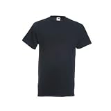 Fruit of the Loom 112120 Herren T-Shirt, Gr. 52 (L), schwarz (schwarz)