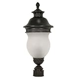 Nuvo 60/883 Post Lantern with Satin Frosted Glass, Chestnut Bronze by Nuvo Lighting [並行輸入品]