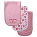 3-Pack "I Love" Drooler Baby Bib, Pink-Daddy