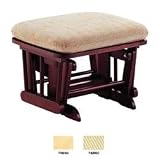 Glider Ottoman - Natural Finish/Hampton Buttercup Fabric