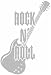 TOPOGRAPHY METALLIC FOIL IRON-ONS 1/PKG-ROCK 'N ROLL