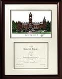 Agnes Scott College Graduate Framed Lithograph w/ Diploma Opening