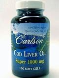 Carlson Labs Super Cod Liver Oil, 1000 mg - 100 Softgel Capsules