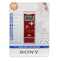 Sony ICD-UX70R 1GB Digital Voice Recorder with MP3 Stereo Recording and Playback in Red