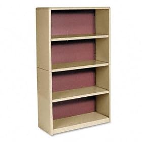 Value Mate 4-Shelf Bookcase - Sand by Safco