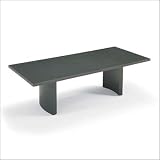 ABCO 96 Wide Self Edge Rectangle Top Conference Table with Curve Base