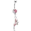 Pink Jeweled Magical Fairy Belly Ring