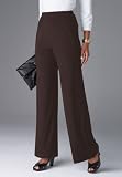 Jessica London Plus Size Stretch Jersey Straight-Leg Pants